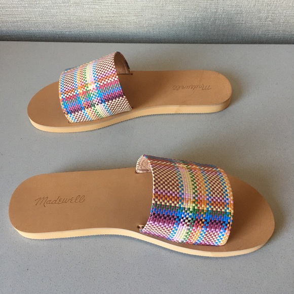 Madewell The Maddie Slide Sandal in Dandelion Multi - Picture 4 of 7